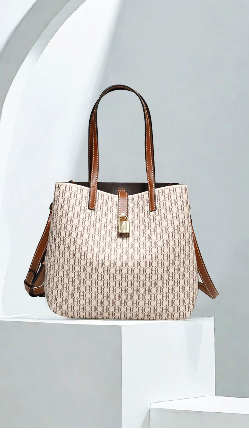 CHCH Women's Letter Print Messenger Bag