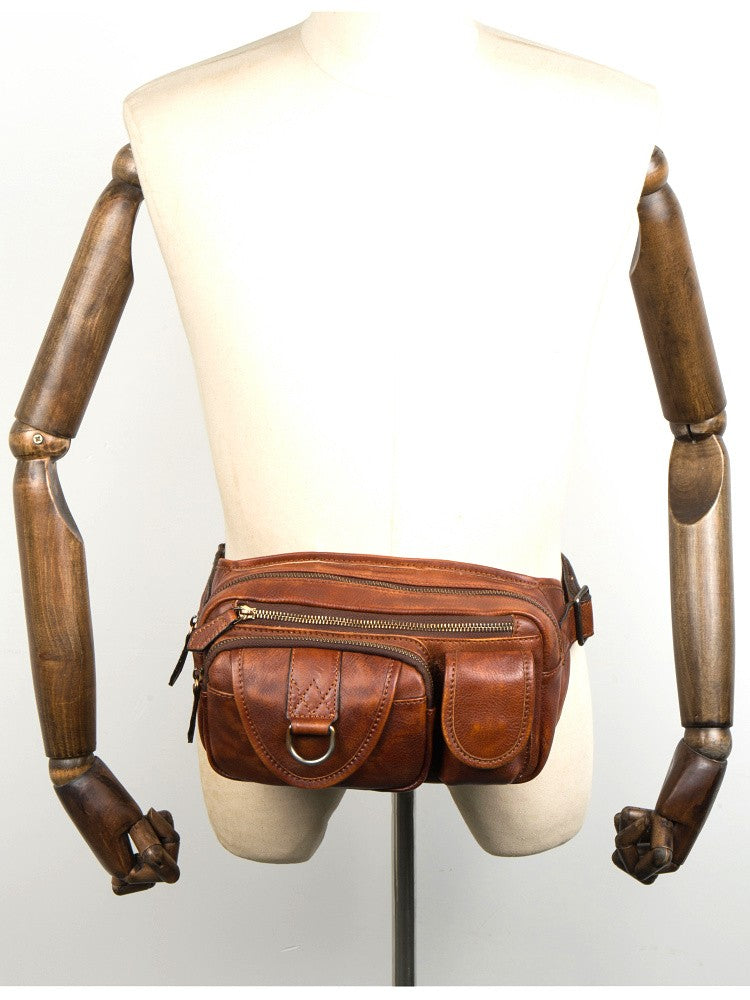 Mantime Genuine Leather Fanny Pack