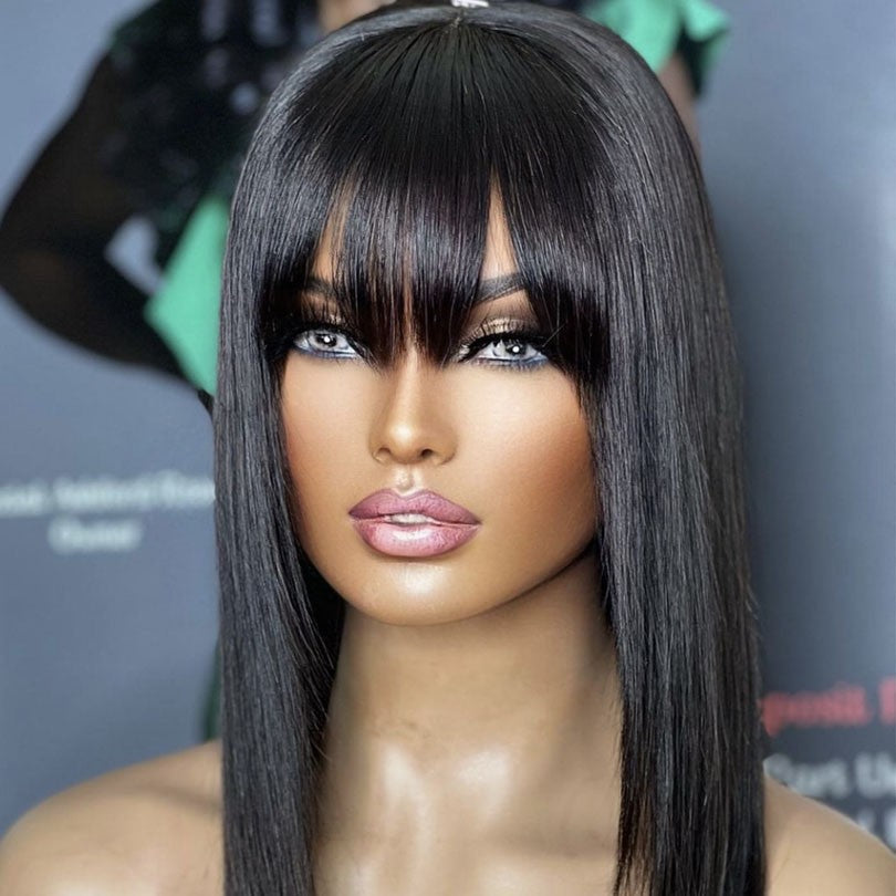 Anlimeer Long Curly Brazilian Human Hair Wig