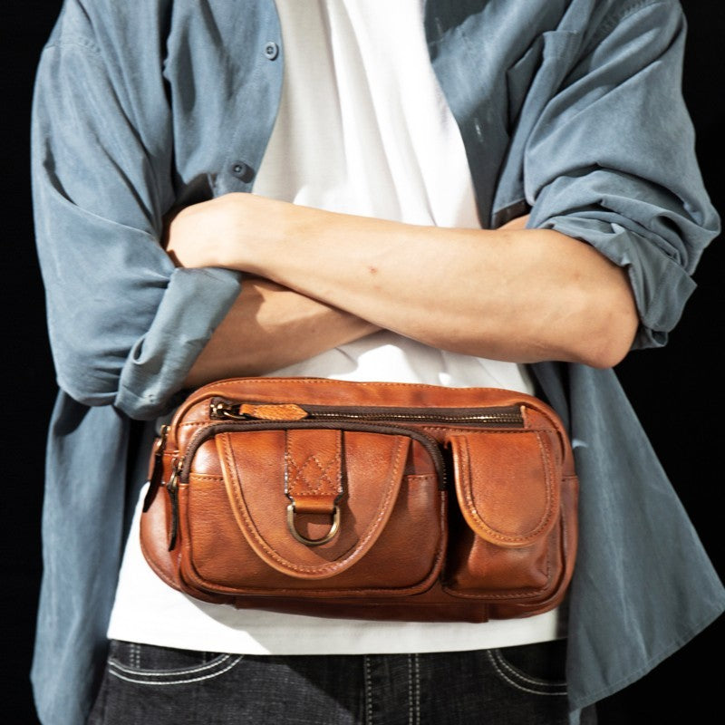 Mantime Genuine Leather Fanny Pack