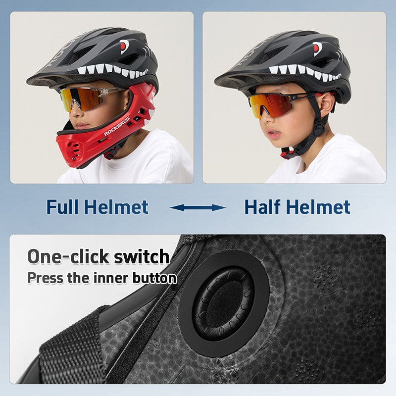 ROCKBROS TT-32 Kids' Detachable Full Helmet