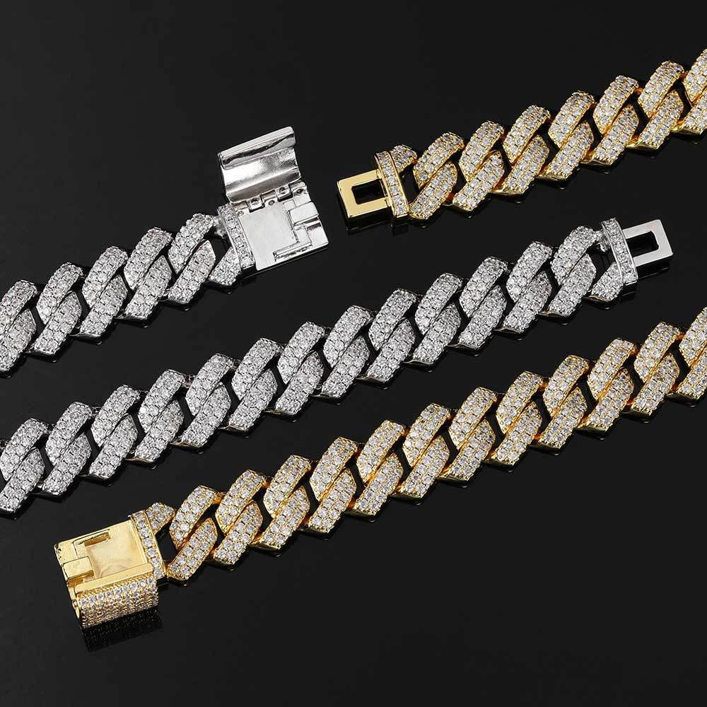 KNOBSPIN Moissanite Cuban Chain