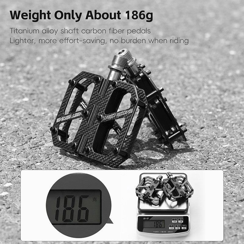 West Biking Carbon Fiber Ultralight Pedals