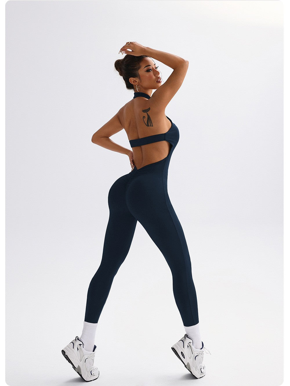 HANRAN Sexy Yoga Bodysuit 2025 Tight Workout One Piece Peach Shape Fitness ClothingHANRAN Sexy Yoga Bodysuit 2025 Tight Workout One Piece Peach Shape Fitness Clothing