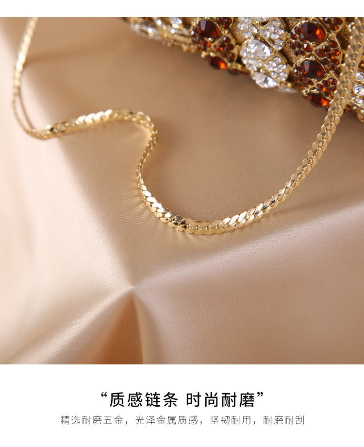 Women's Diamond Minaudiere Clutch