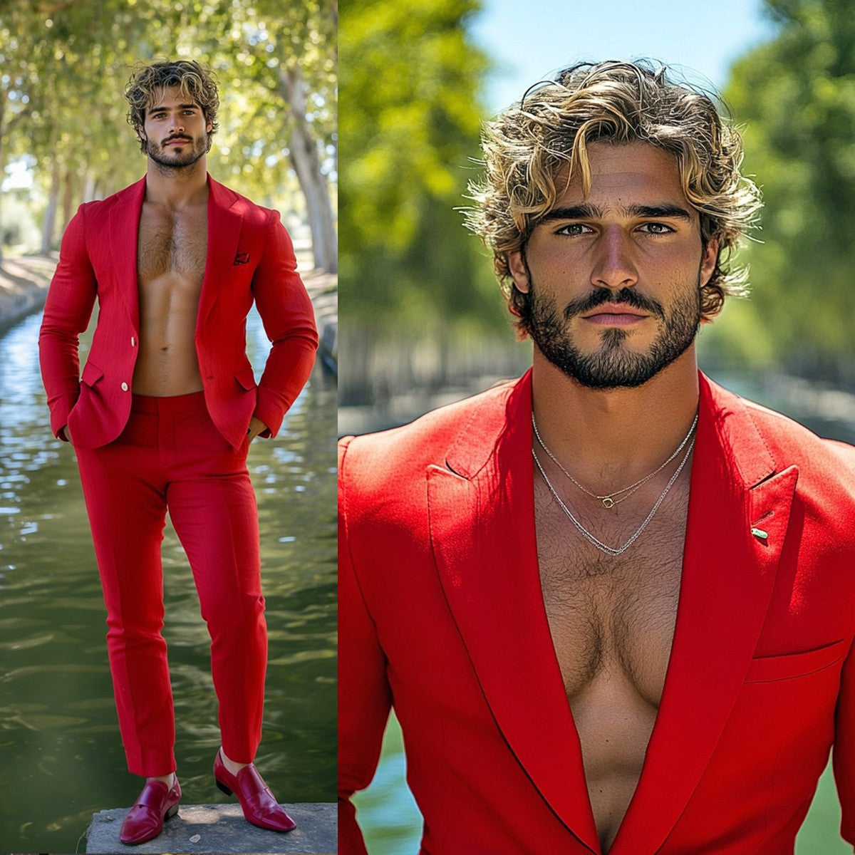 Modern Men's Tuxedo Suits 2 Piece Plus Size Peak Lapel Pocket Blazer and Pants Custom Party Show Formal Business Suits Modern Men's Tuxedo Suits 2 Piece Plus Size Peak Lapel Pocket Blazer and Pants Custom Party Show Formal Business Suits
