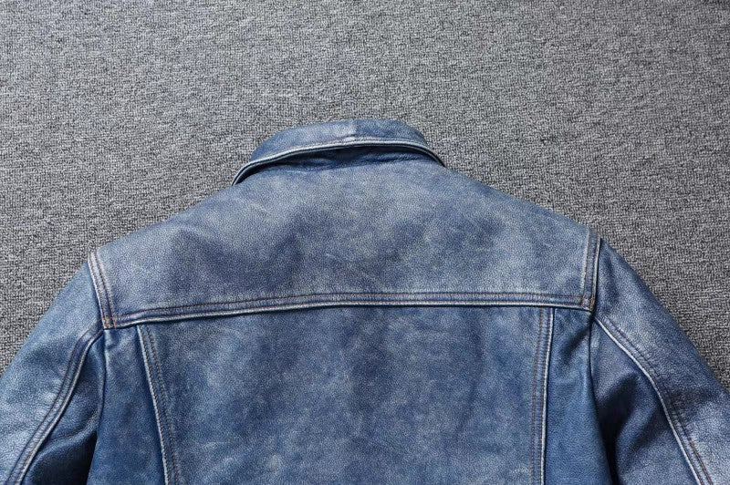 COPERSIAN Men's Cowhide Leather Jacket