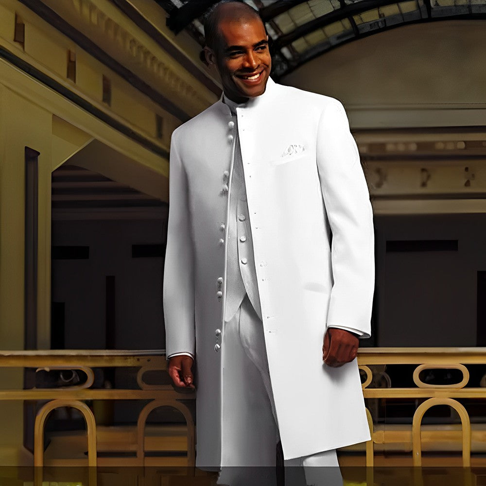 Men's Loose-Fit Wool Suit