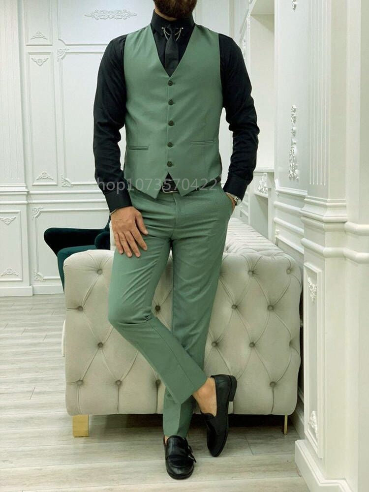 Men's Slim Fit Three Piece Suit, Jacket, Vest, Pants, Peak Lapel, Groom Tuxedo, Daily Party, Formal Wedding, Business WearMen's Slim Fit Three Piece Suit, Jacket, Vest, Pants, Peak Lapel, Groom Tuxedo, Daily Party, Formal Wedding, Business Wear
