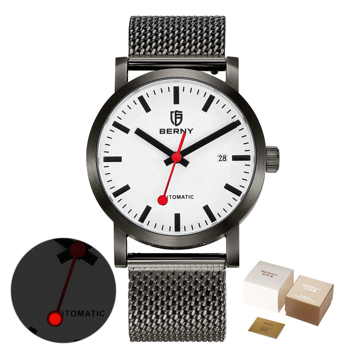 BERNY AM138MS-L Automatic Mechanical Watch