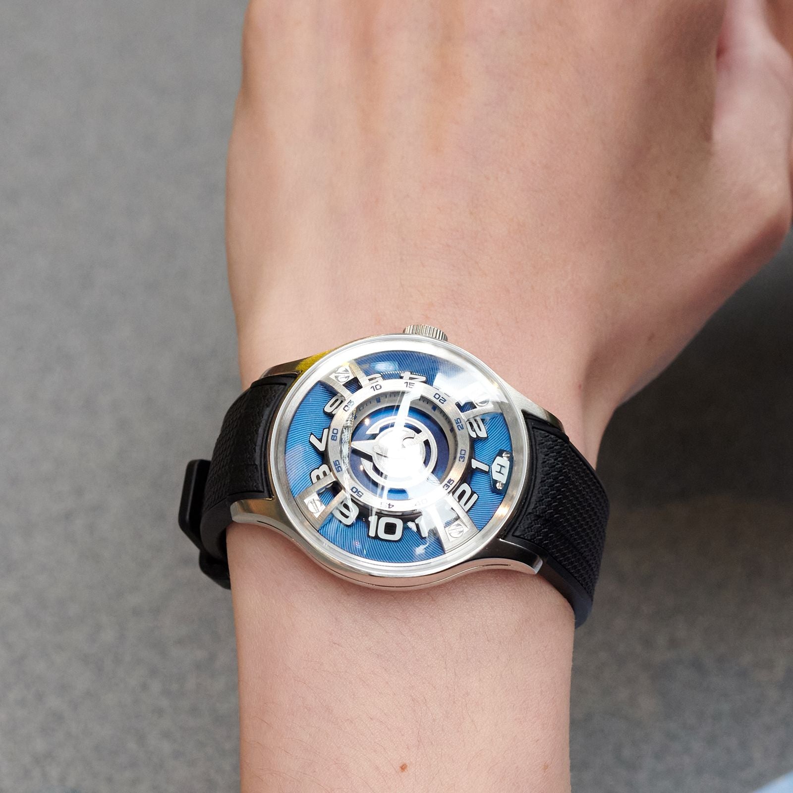 Oblvlo New Design Eagle Analog Automatic Watch for Men Blue Luminous Waterproof Leather Strap Mechanical Watches Rejos JM-Eagle Oblvlo New Design Eagle Analog Automatic Watch for Men Blue Luminous Waterproof Leather Strap Mechanical Watches Rejos JM-Eagle