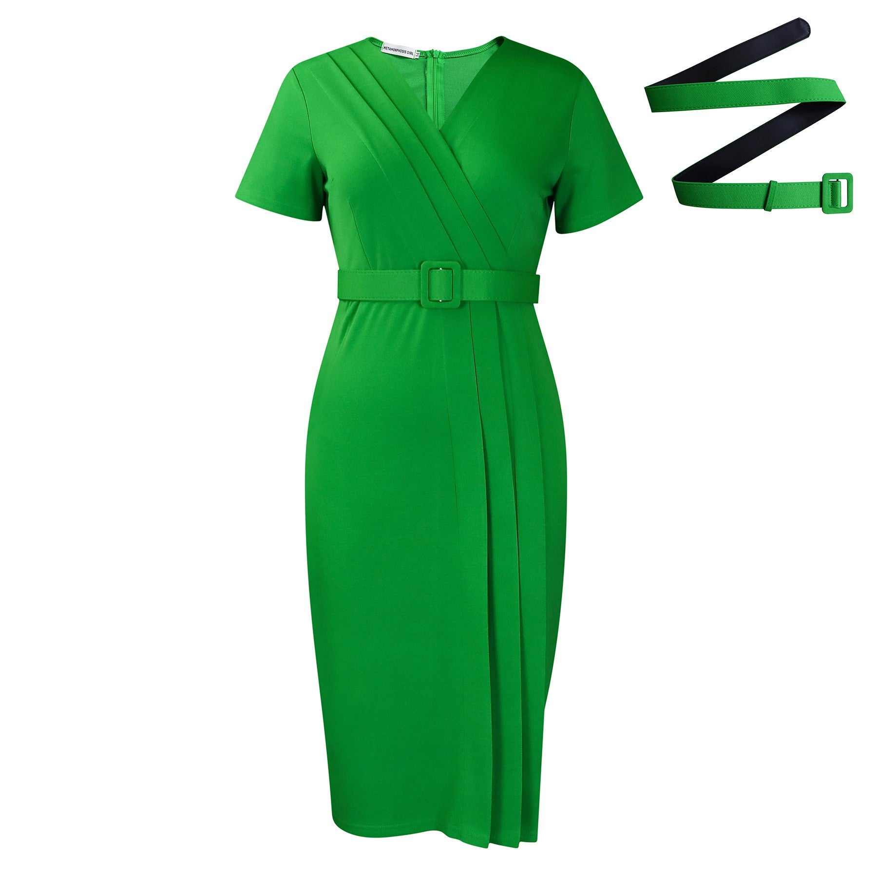 LZJV V-Neck Pencil Dress