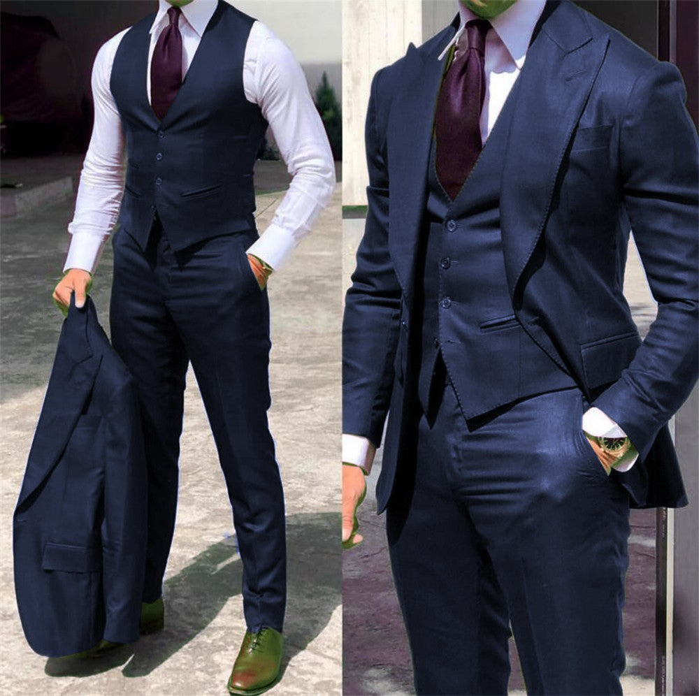 Men's Slim-Fit Smart Casual Suit