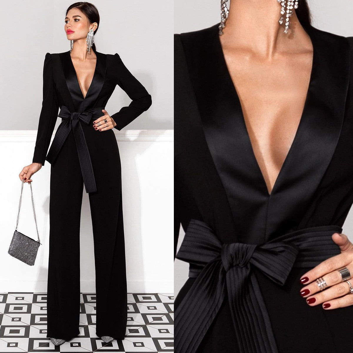 Sexy Women Pant Suits 2 Pcs Slim Fit Satin Lapel Blazer with Belt Custom Wedding Guest Formal Wear Evening Party OutfitSexy Women Pant Suits 2 Pcs Slim Fit Satin Lapel Blazer with Belt Custom Wedding Guest Formal Wear Evening Party Outfit