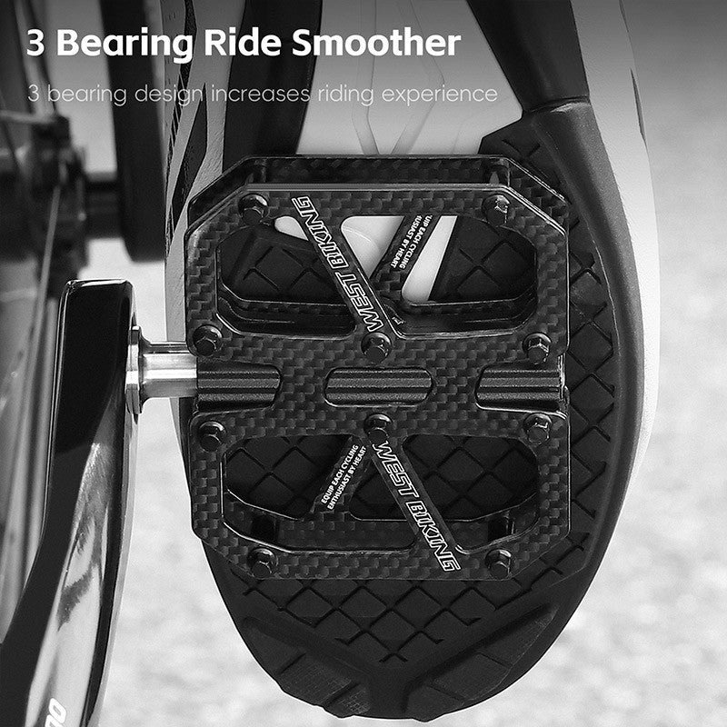 West Biking Carbon Fiber Ultralight Pedals