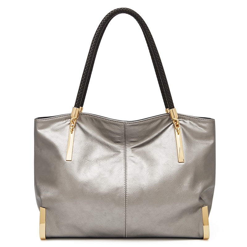 FOXER Women's Genuine Cowhide Leather Tote