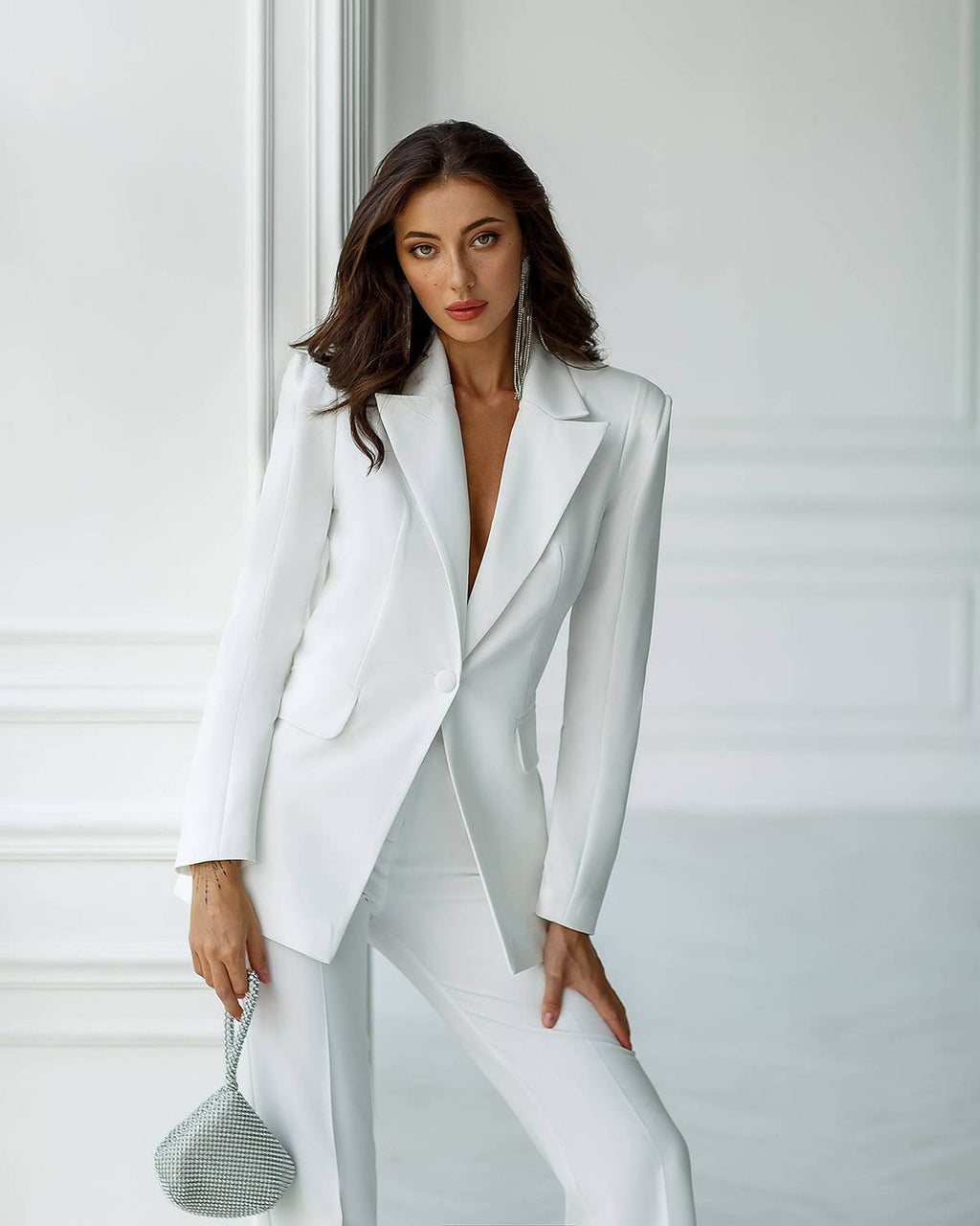 Women's Vintage Pant Suits 2 Piece Slim Fit One Button Blazer Custom Special Occasion Suits Formal Wear Evening Party Outfit Women's Vintage Pant Suits 2 Piece Slim Fit One Button Blazer Custom Special Occasion Suits Formal Wear Evening Party Outfit