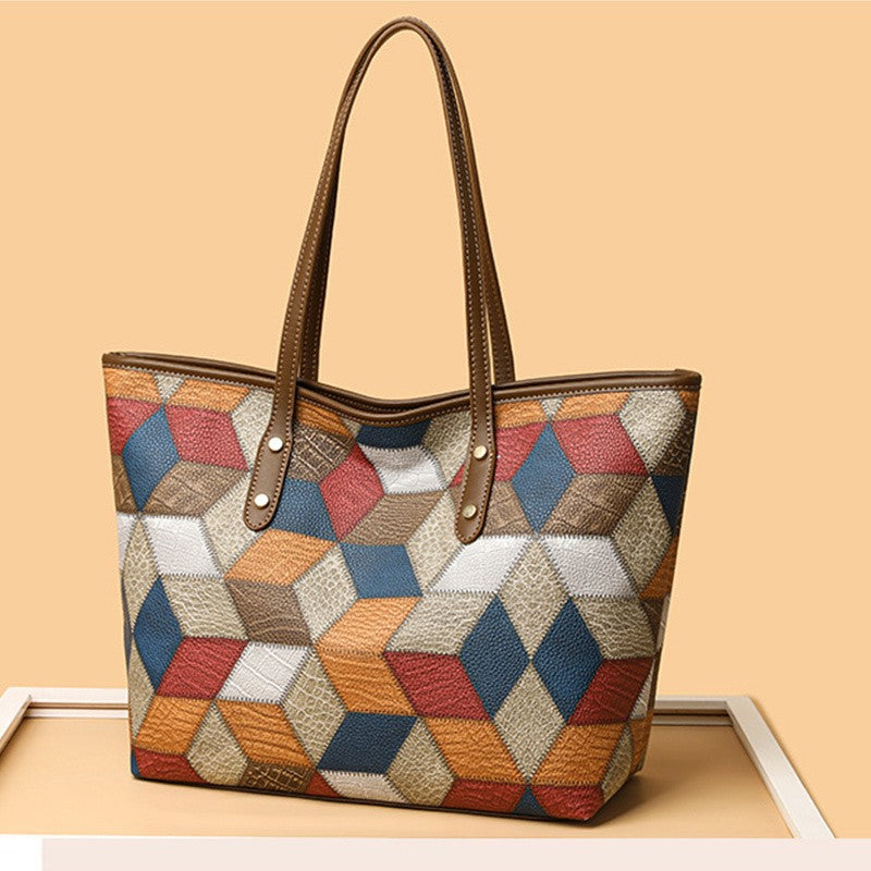 Yogodlns Vintage PU Leather Tote