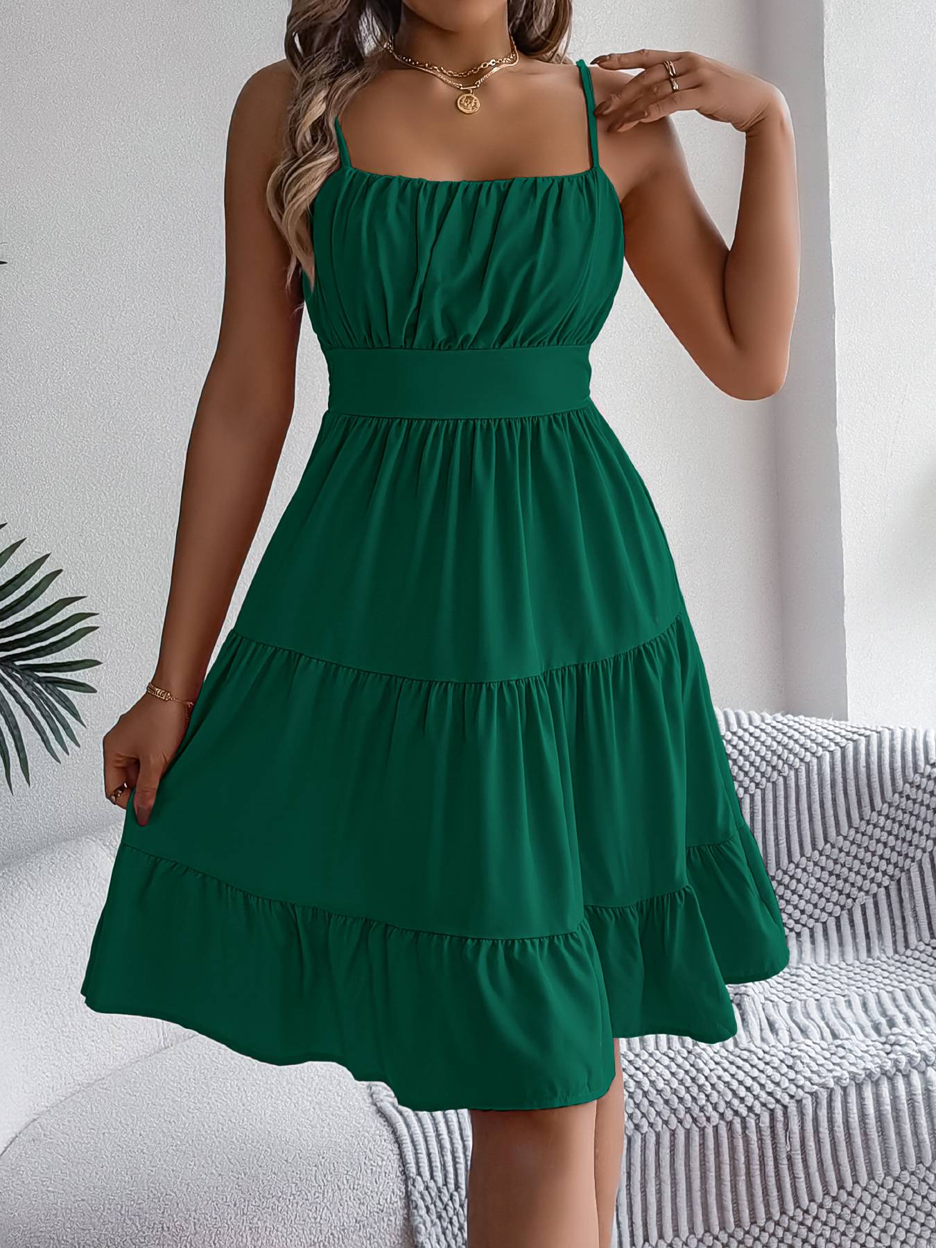 LUSMAY Casual A-Line Dress