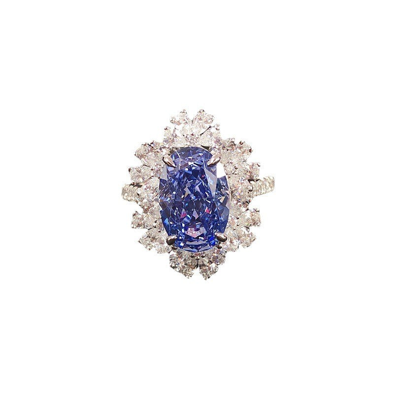 Women's Trendy Platinum Cocktail Ring