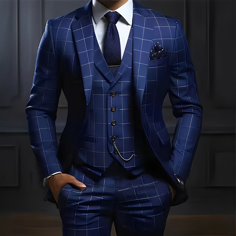 Men's Straight-Fit Formal Suit