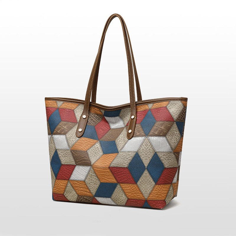 Yogodlns Vintage PU Leather Tote