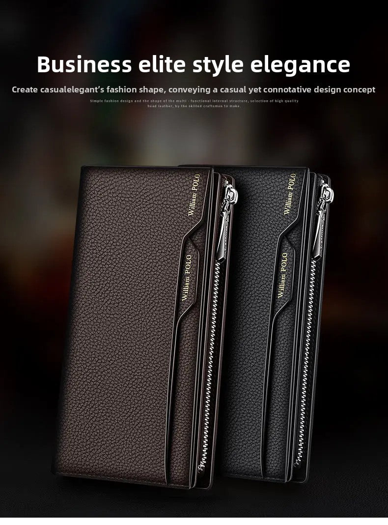 Genuine Leather Multi-Card Wallet