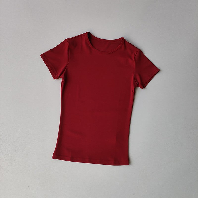 Breathable Workout Set for Women, Yoga T-shirt with Matching Shorts, Comfortable Gym Wear for Hot Yoga Breathable Workout Set for Women, Yoga T-shirt with Matching Shorts, Comfortable Gym Wear for Hot Yoga