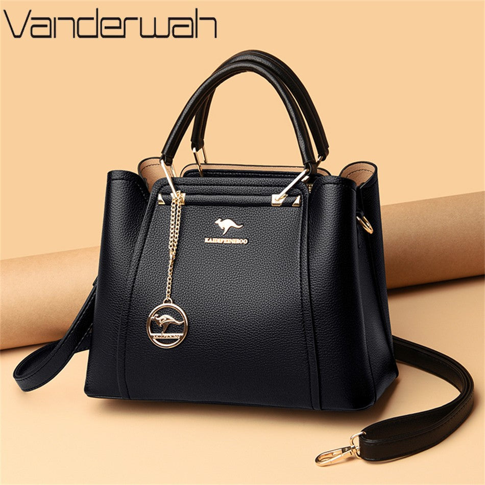 VANDERWAH Women's Microfiber Leather Handbag