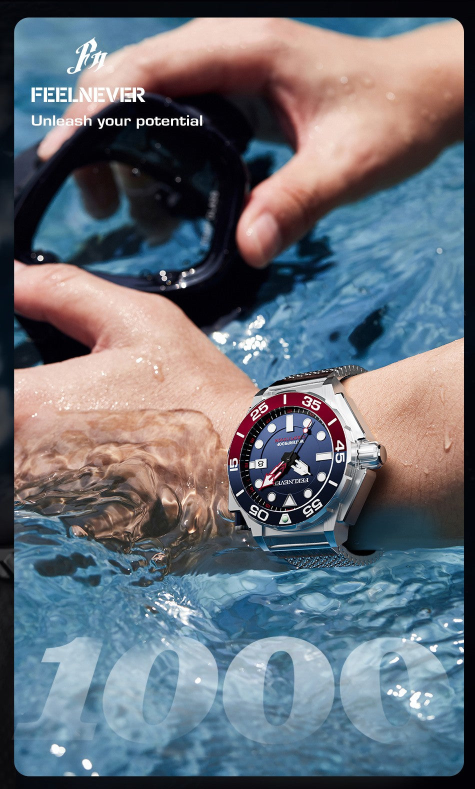 FeelNever Men's Automatic Dive Watch