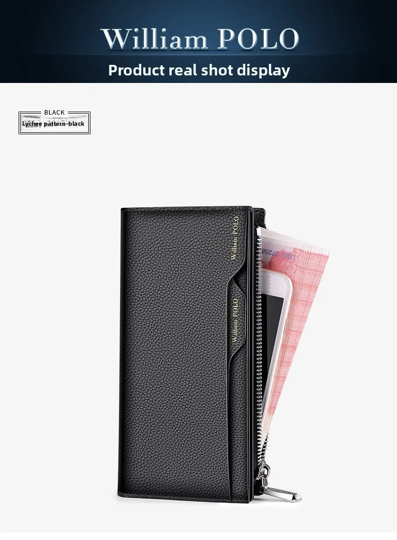 Genuine Leather Multi-Card Wallet