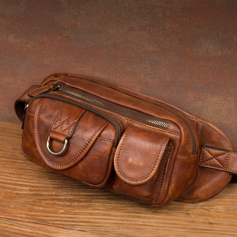 Mantime Genuine Leather Fanny Pack