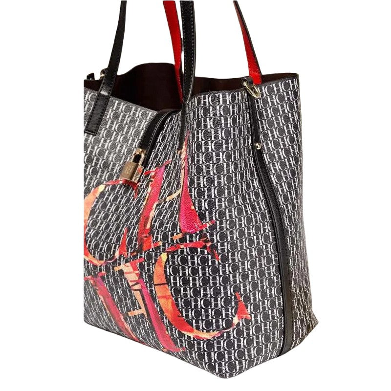 CHCH Women's Classic Letter Print Bucket Bag
