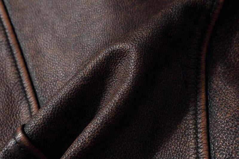 COPERSIAN Men's Cowhide Leather Jacket