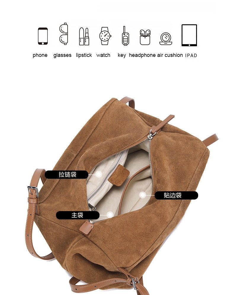 MALLUO Women's Genuine Leather Tote Bag