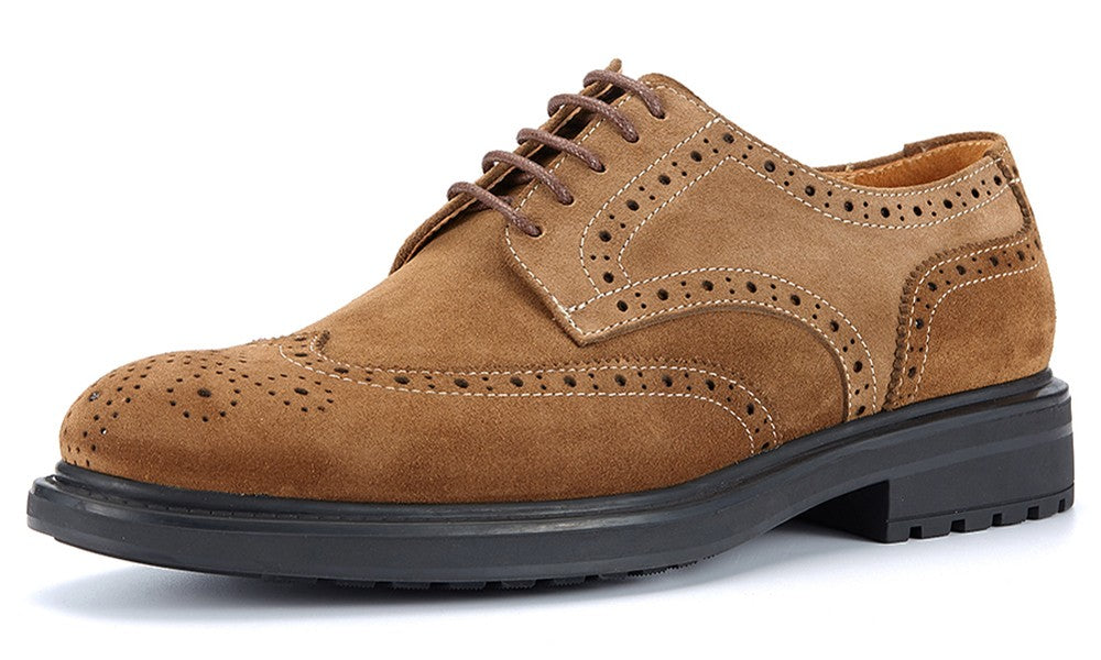 Vintage Oxford Derby Shoes for Men Handmade Breathable Comfortable Wear-resistant Suede Leather Brogues Vintage Oxford Derby Shoes for Men Handmade Breathable Comfortable Wear-resistant Suede Leather Brogues