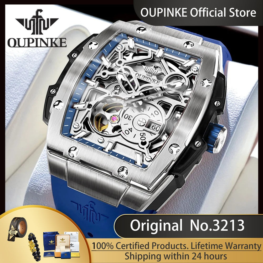 Oupinke 3213 marca original relógio de pulso automático masculino high-end lux