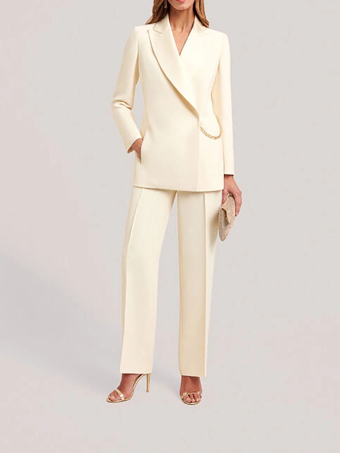 Women's Vintage Pant Suits 2 Pieces New Design Blazer and Trousers Custom Formal Wear Business Office Meeting Outfit