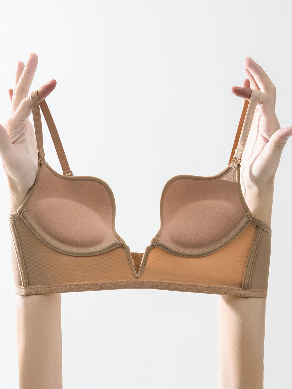 Seamless Plunge Underwire Bra