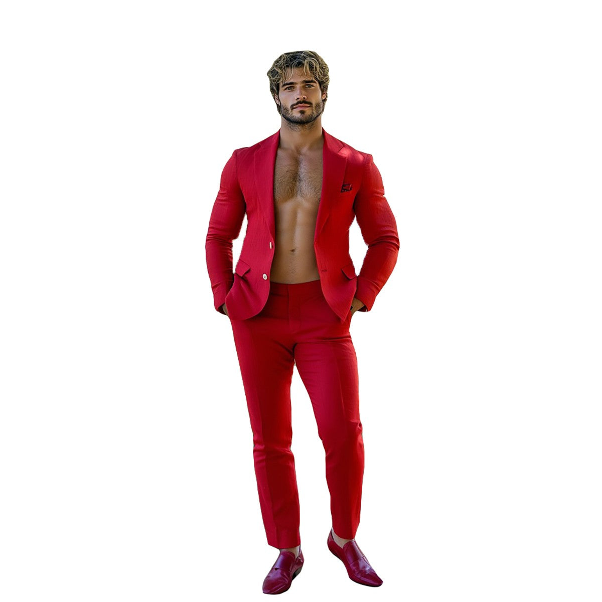 Modern Men's Tuxedo Suits 2 Piece Plus Size Peak Lapel Pocket Blazer and Pants Custom Party Show Formal Business Suits Modern Men's Tuxedo Suits 2 Piece Plus Size Peak Lapel Pocket Blazer and Pants Custom Party Show Formal Business Suits