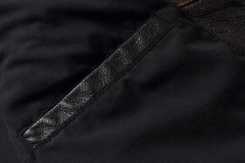 COPERSIAN Men's Cowhide Leather Jacket