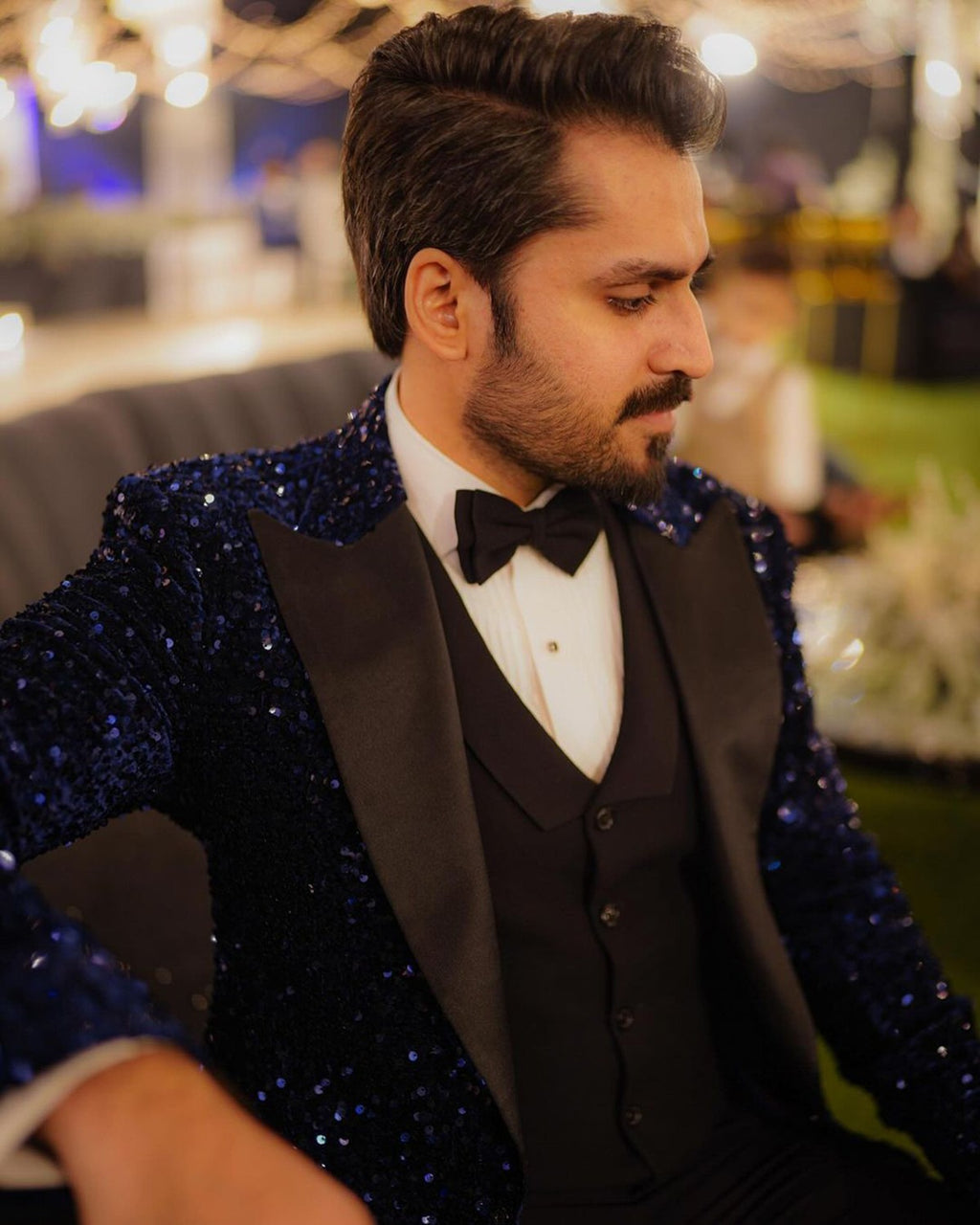 Men's 3 Piece Shiny Sequin Tuxedo Suits Custom Made Special Occasion Groom Formal Wear Prom Evening Party Men's 3 Piece Shiny Sequin Tuxedo Suits Custom Made Special Occasion Groom Formal Wear Prom Evening Party