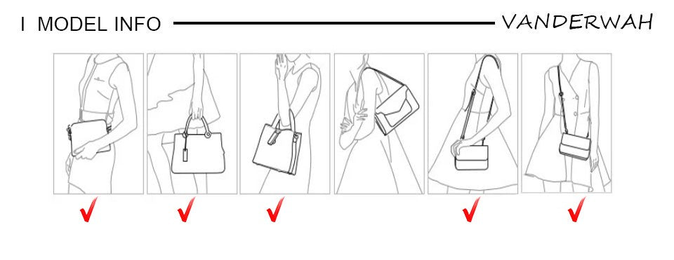 VANDERWAH Women's Designer-Style Handbag