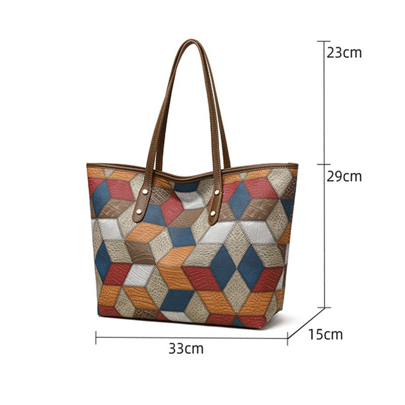 Yogodlns Vintage PU Leather Tote