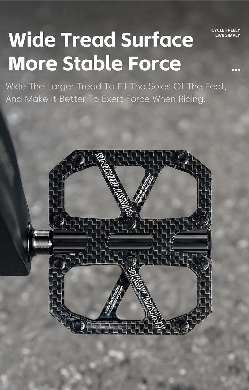 West Biking Carbon Fiber Ultralight Pedals
