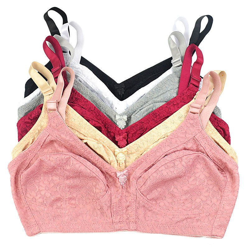 KING'S FAITH Floral Lace Bra