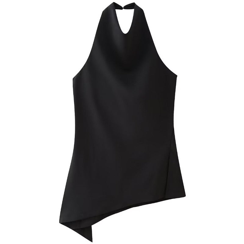 HXAO Minimalist Satin Two-Piece Set