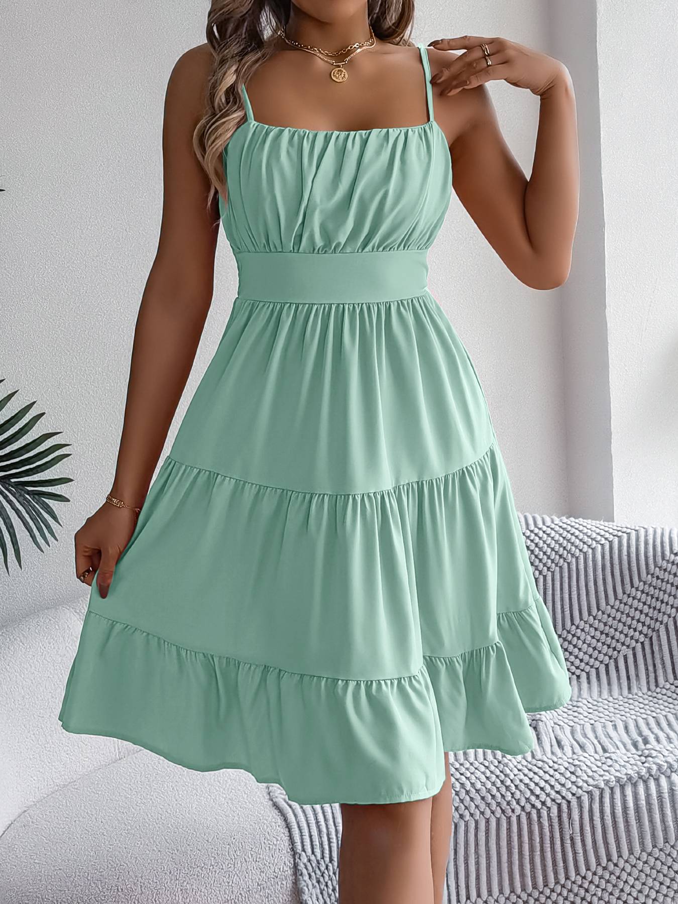 LUSMAY Casual A-Line Dress