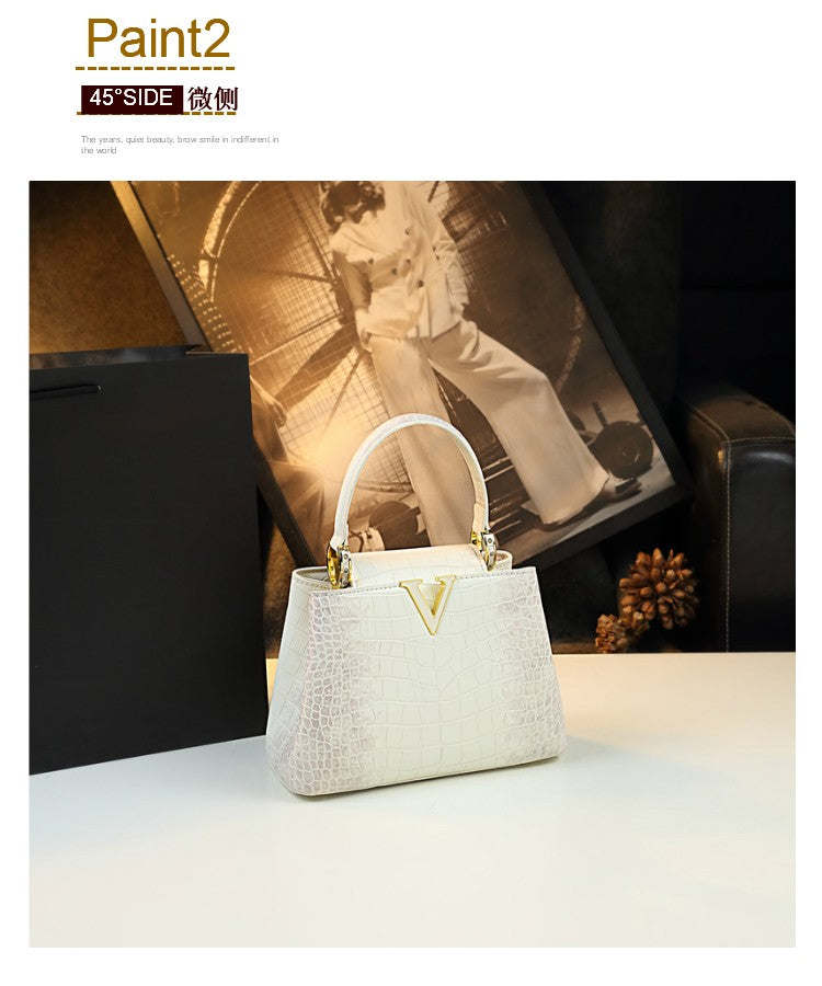 HYLHMC Women's Genuine Leather Handbag