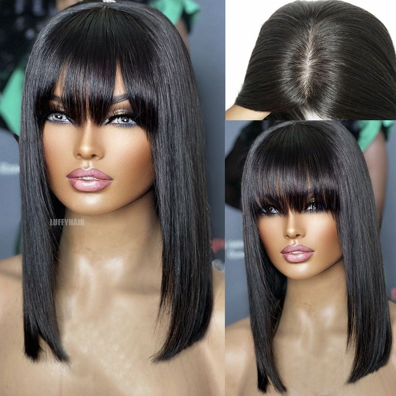 Anlimeer Long Curly Brazilian Human Hair Wig
